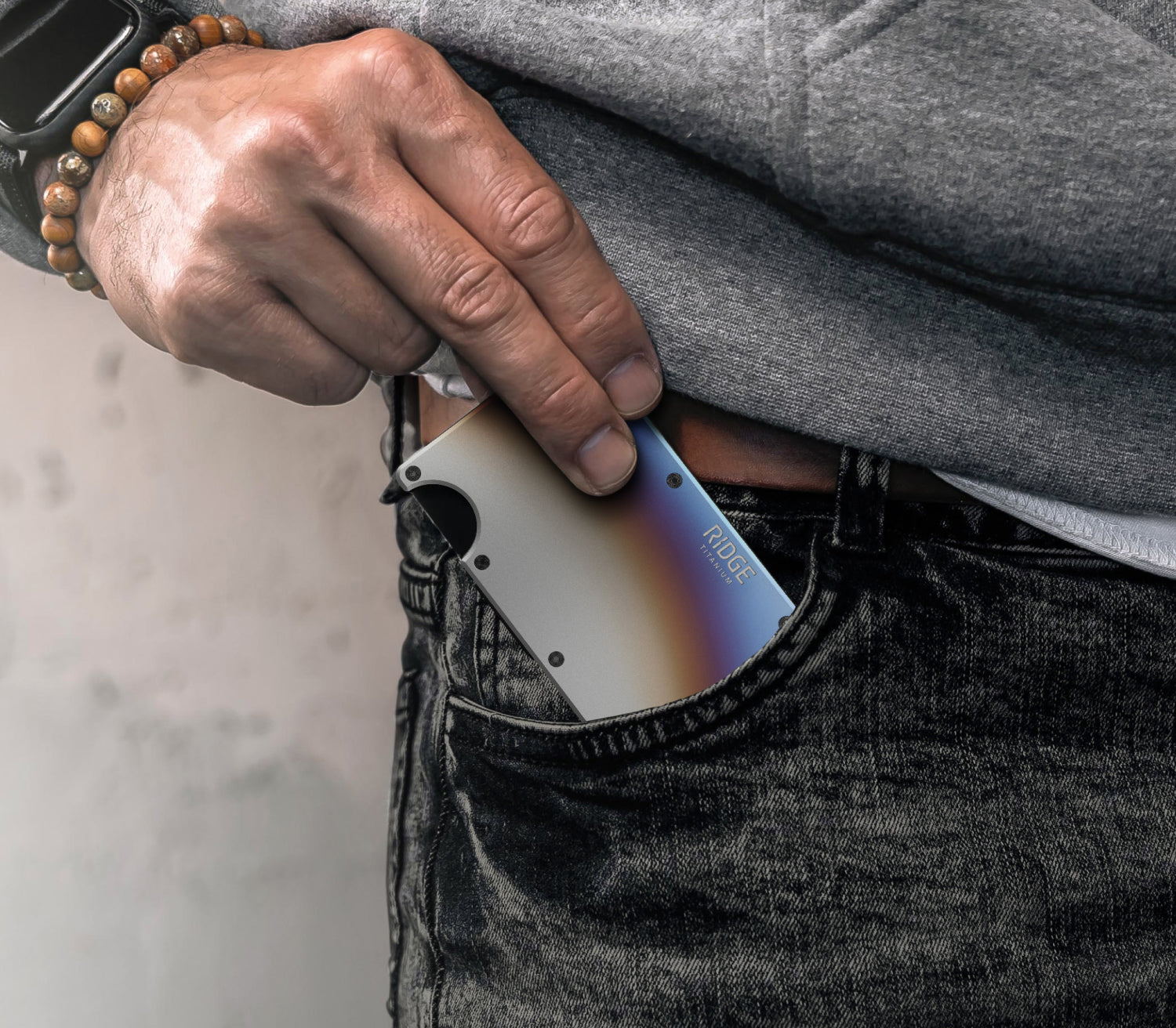 Burnt Titanium Wallet - Sleek & Durable | The Ridge - Ridge EU