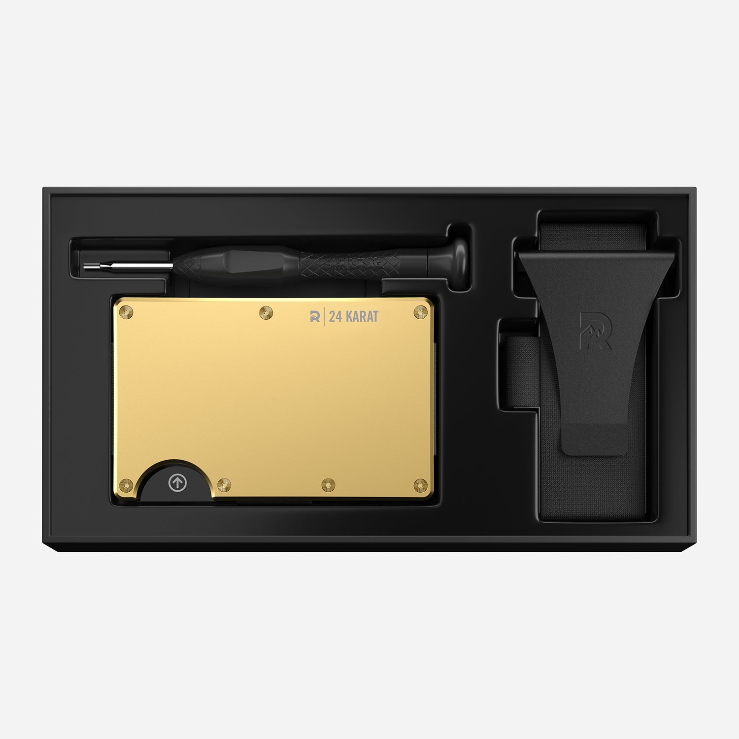 The Ridge Wallet - 24K Karat Gold ( Cash Strap + Money Clip