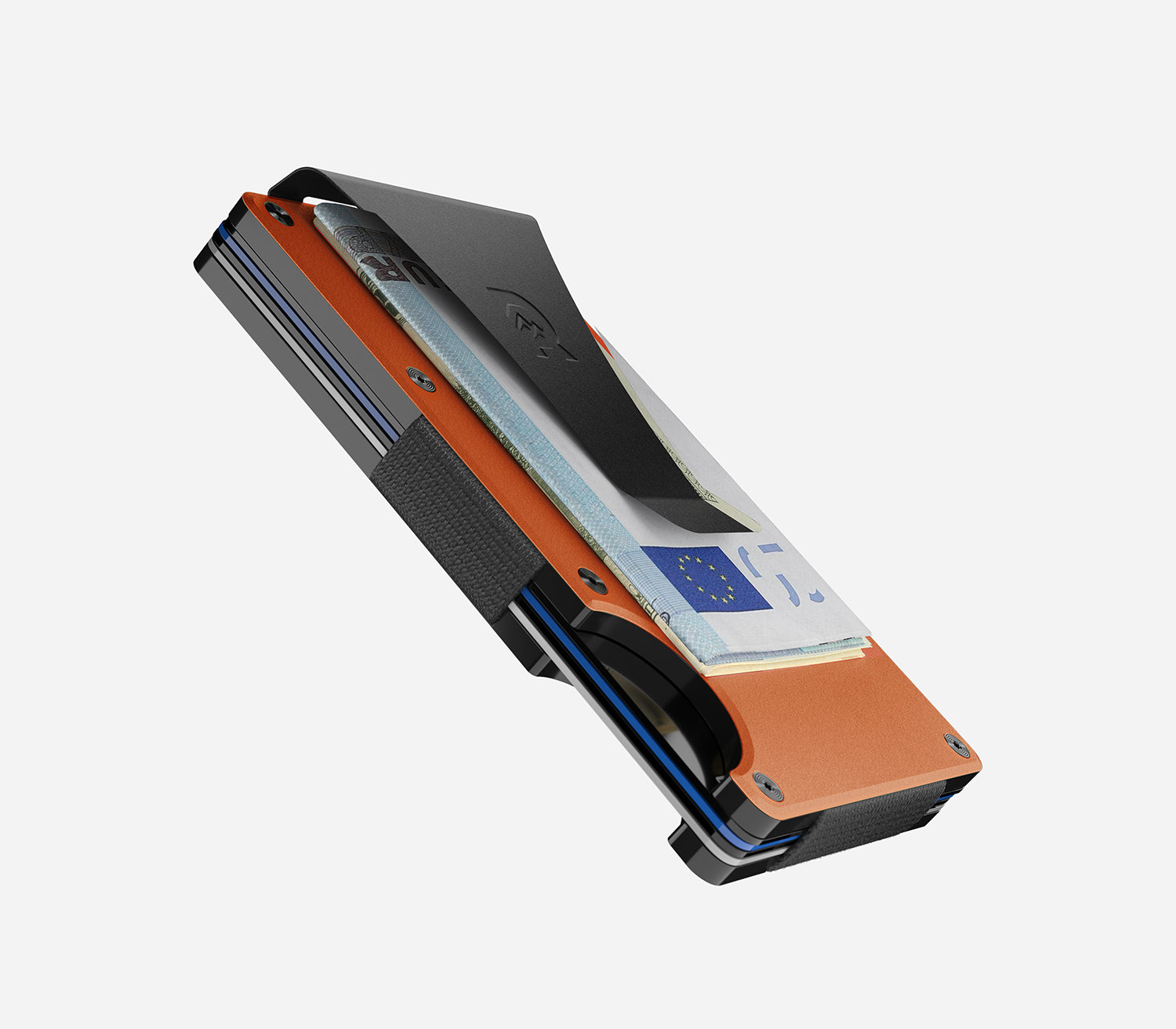 The Ridge Wallet Aluminum: Cash Strap Basecamp Orange AUWAI101301 - Best Buy